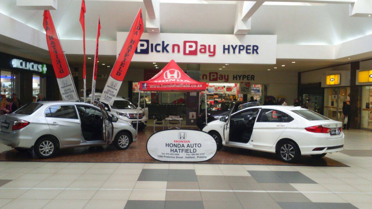 CMH Honda Hatfield Wonderpark Shopping Centre Display