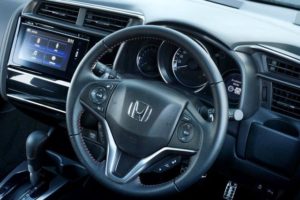 CMH Honda Pinetown- White Honda Jazz Multi-function steering wheel