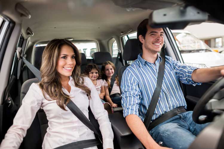 Wearing seat belts for safety